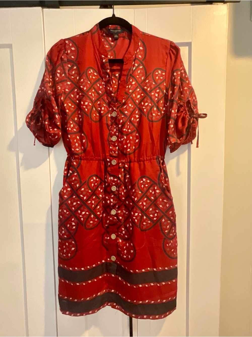Vintage Banana Republic Brick Red Dress 4